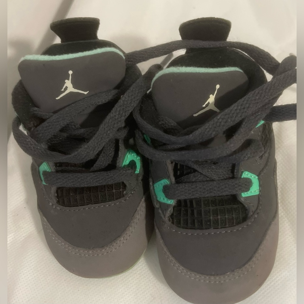 Nike Air Jordan 4 IV Dark Grey/Green 2013 size baby 3C